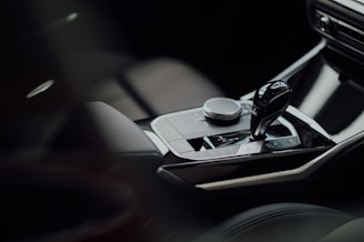 black and silver car steering wheel