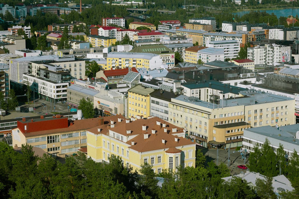 aerial view of city buildings during daytime