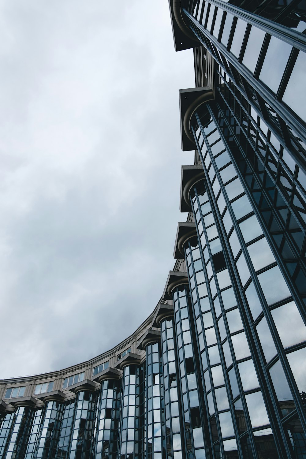 low angle photography of high rise building