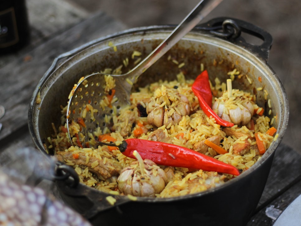 pilaf (rice with meat) 