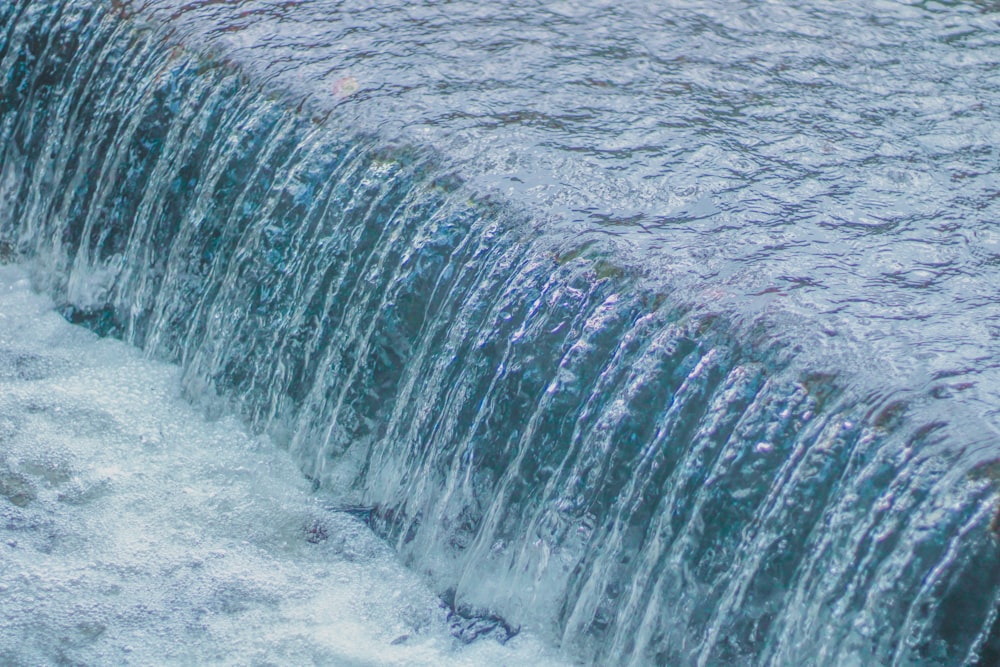 water falls in close up photography