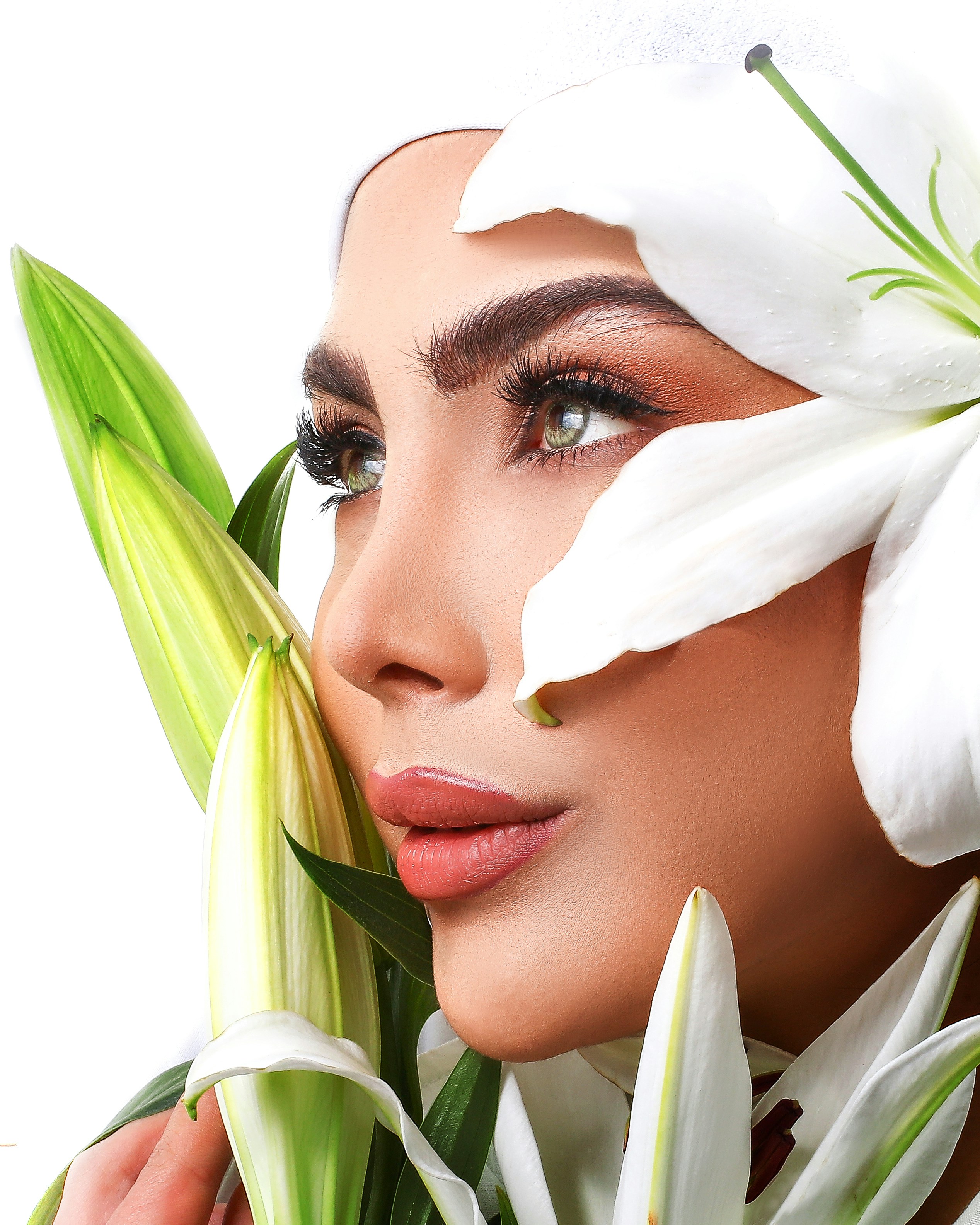 Woman with radiant skin, symbolizing natural beauty and holistic wellness solutions by Cynthia Rowland