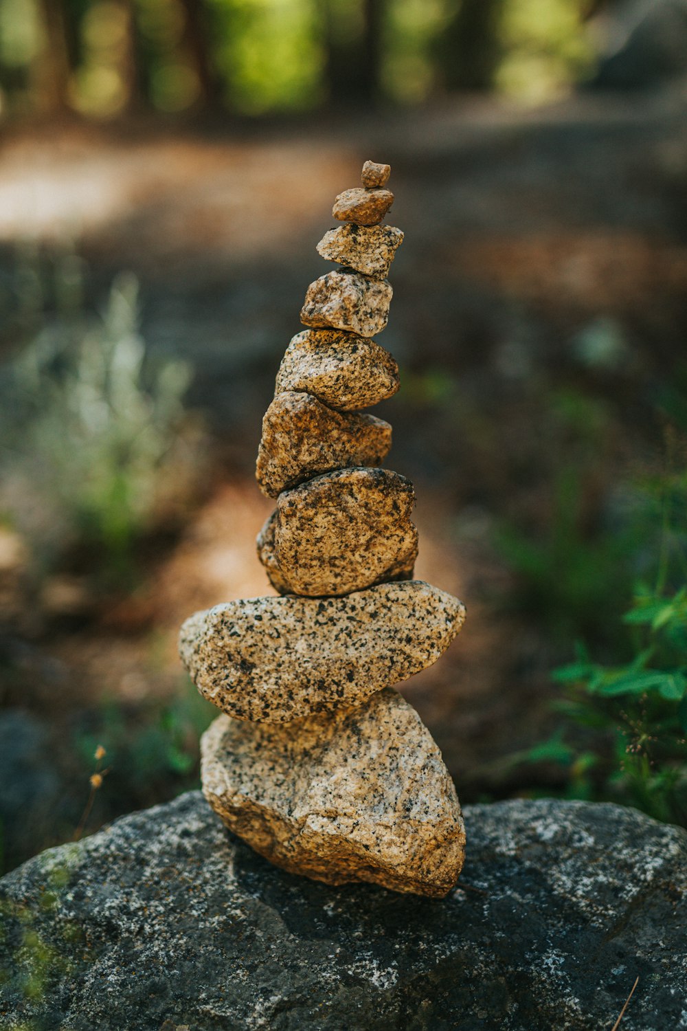 stack of stones on ground