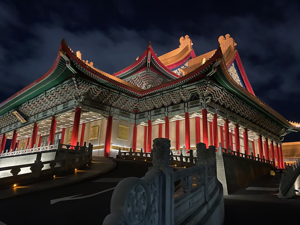 red and white temple during daytime