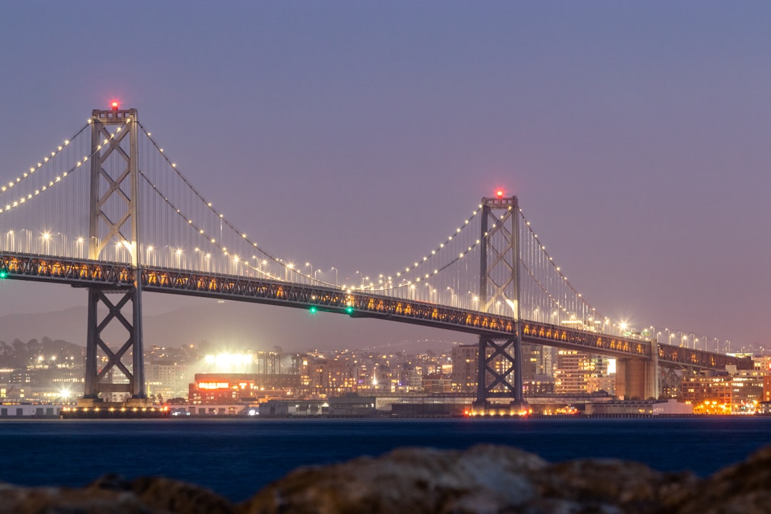 golden gate bridge during night time