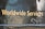 Golden text displaying 'Worldwide Services' is set against a dark, reflective surface, likely part of a vehicle or metallic structure, featuring rivets and a slightly worn texture.
