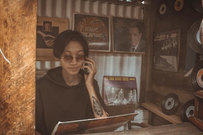 A friendly agent discussing release plans with an independent musician.