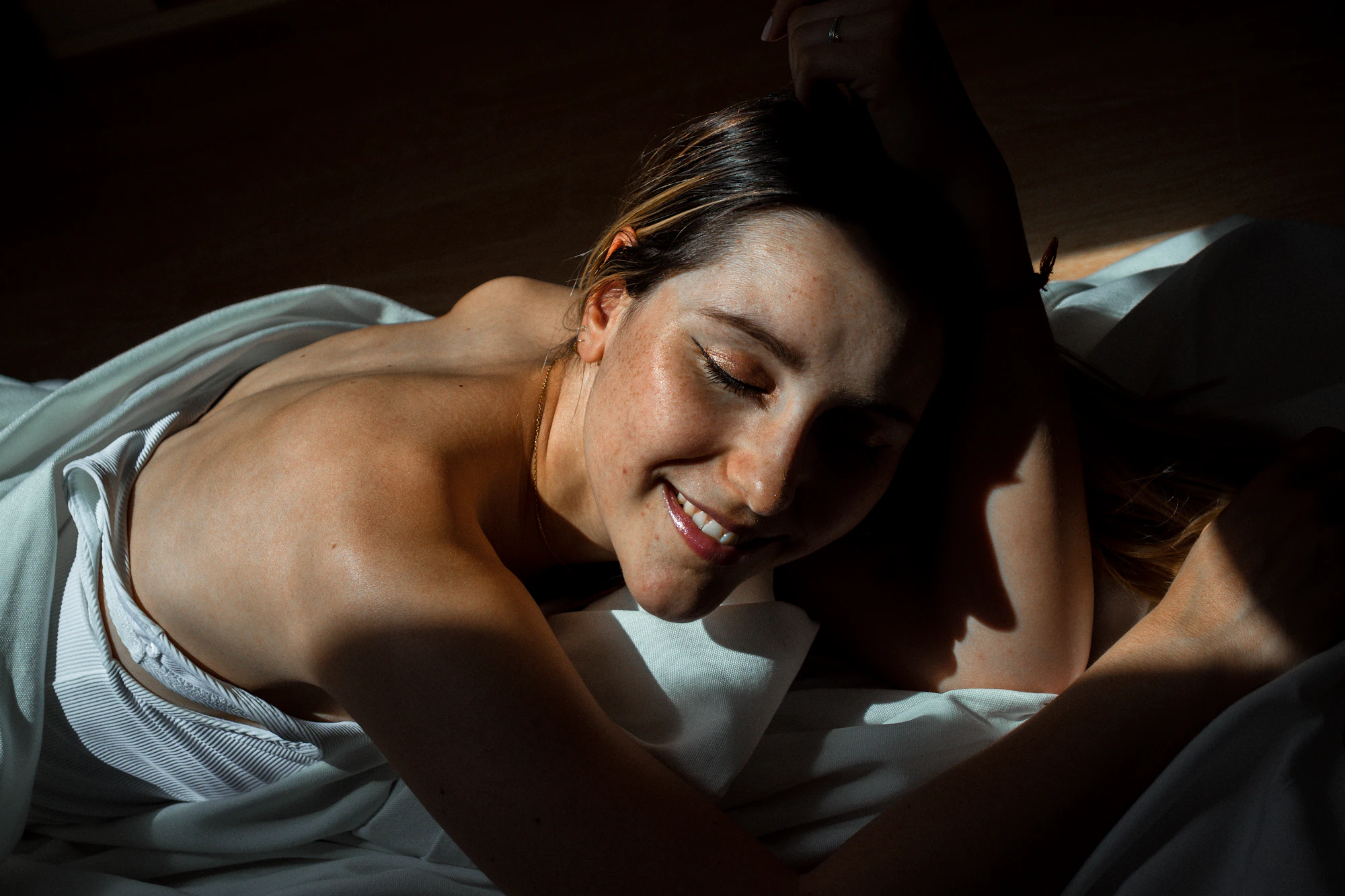 Guest receiving a calming massage at Milly Spa