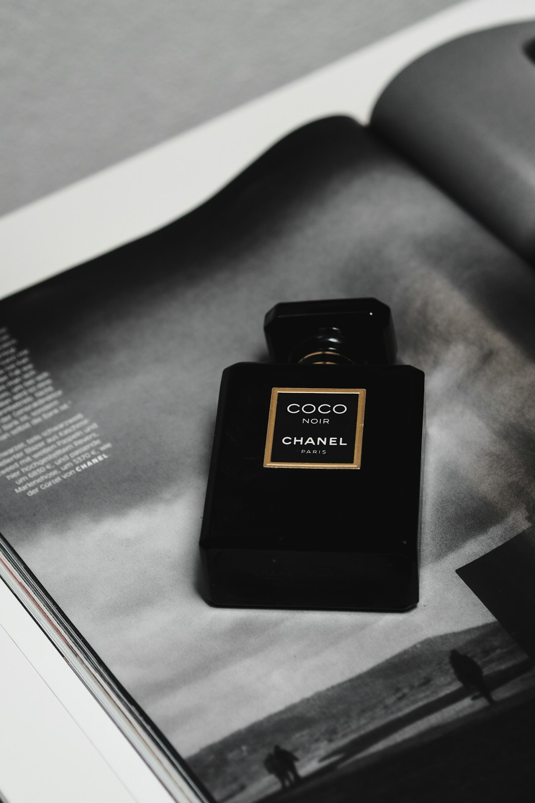 black and gold perfume bottle