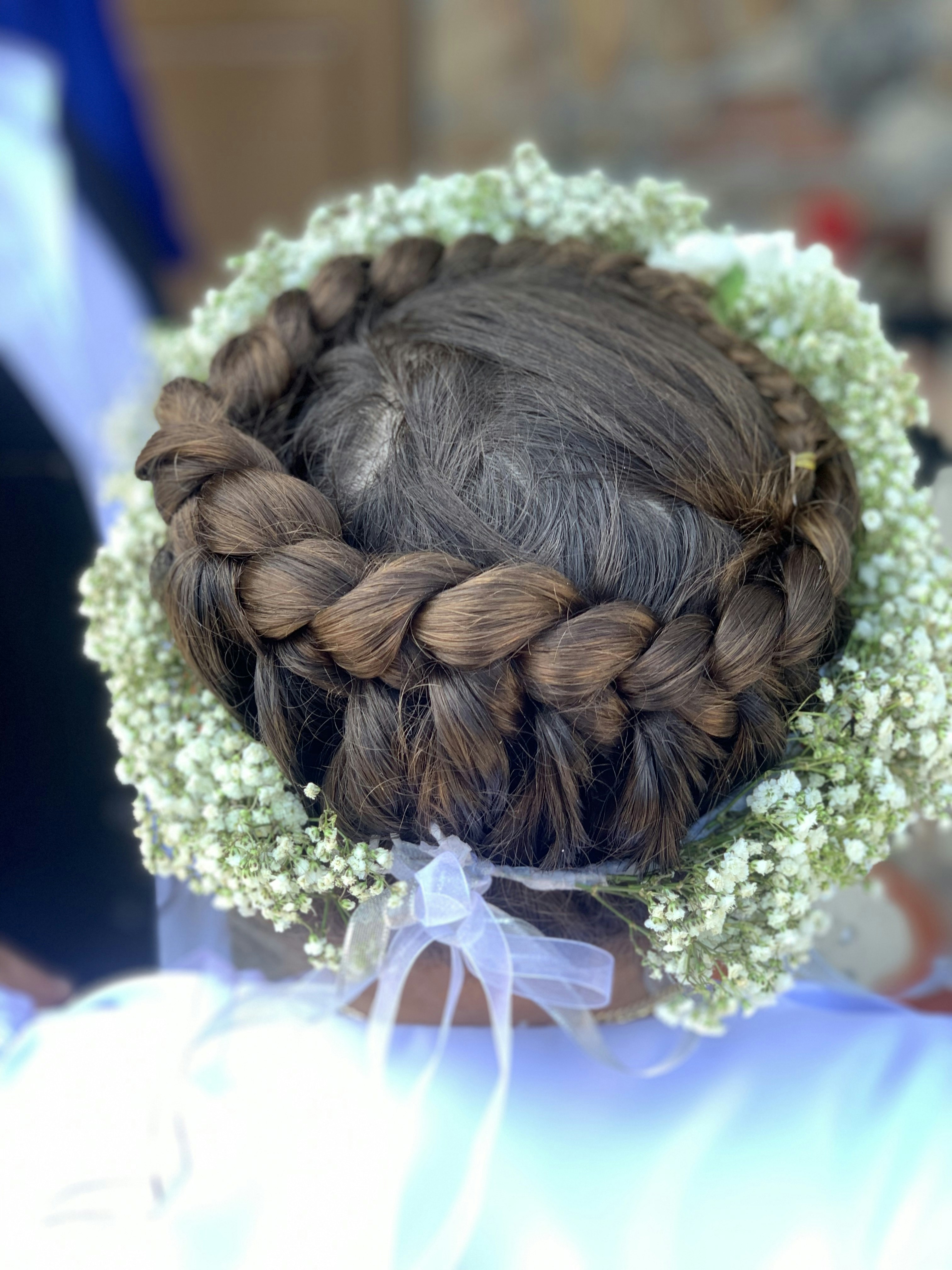 Bride with elegant hair styling