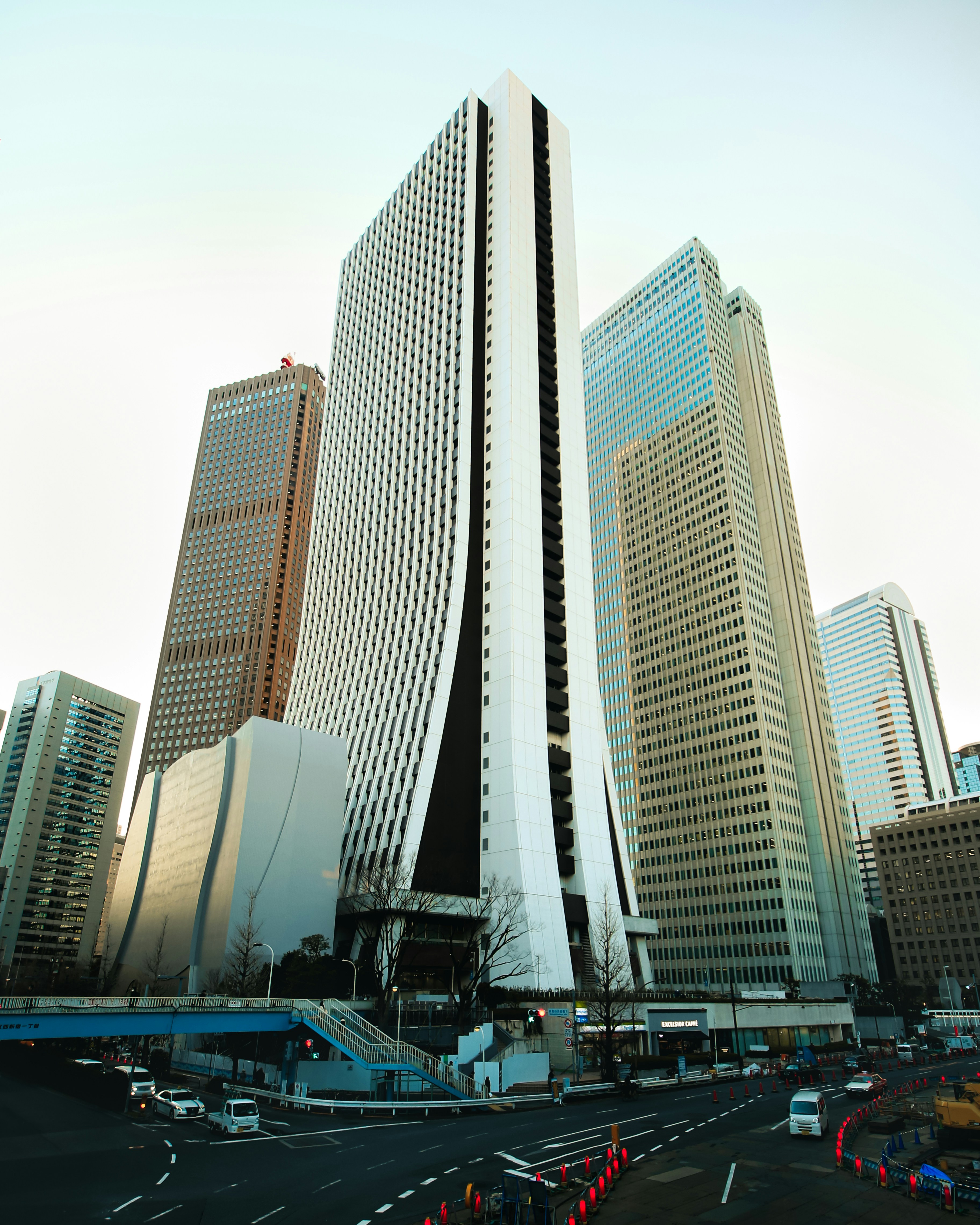 white and brown high rise buildings