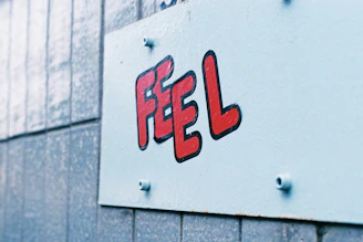 a close up of a sign on a building