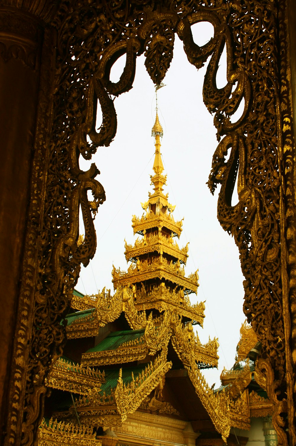 gold and blue temple during daytime