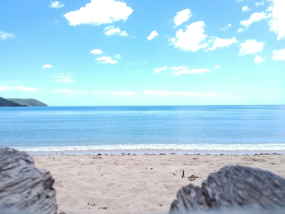 gray sand near body of water during daytime