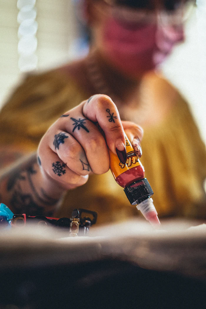 A finished arm tattoo.