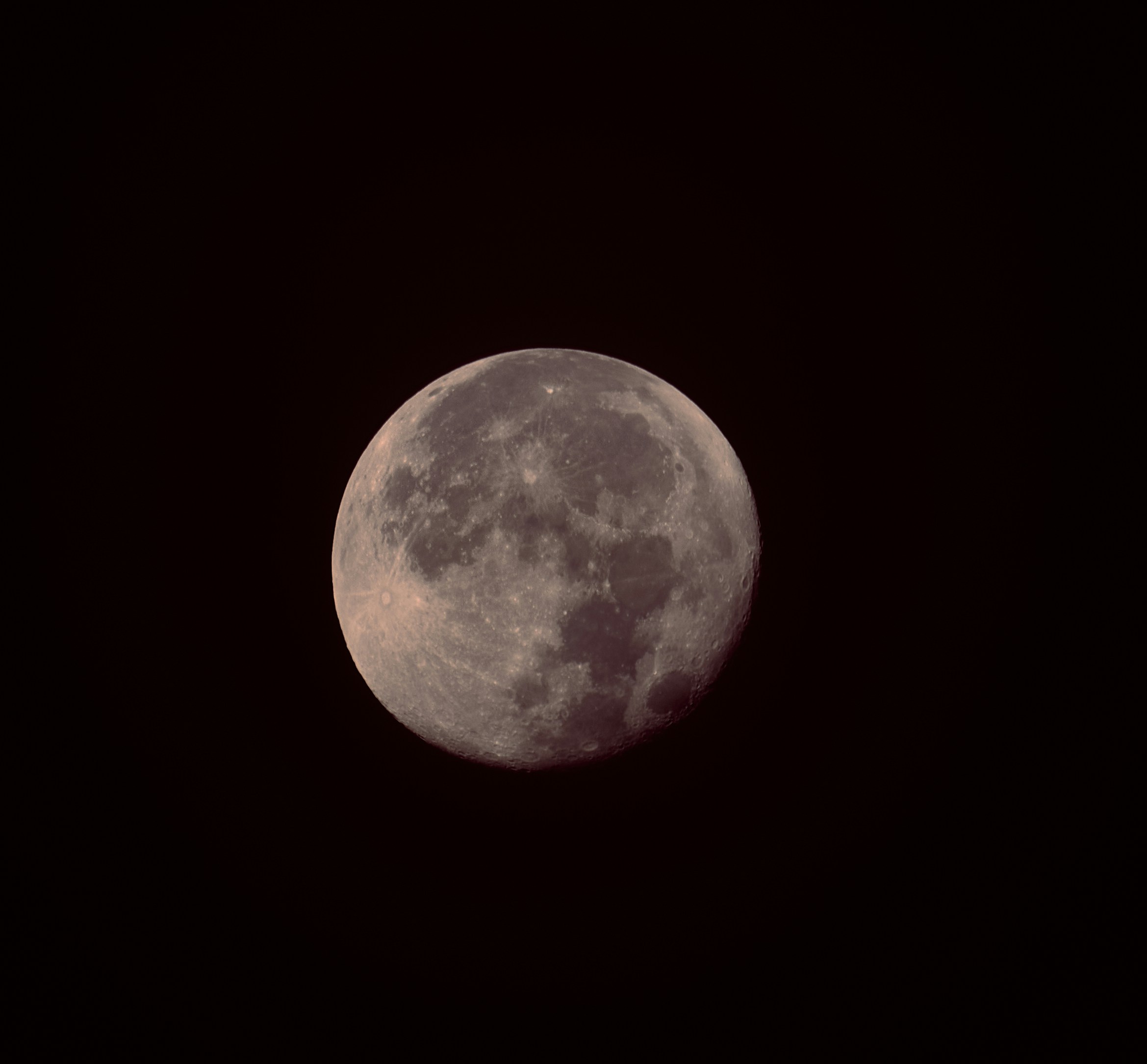 full moon in dark night sky