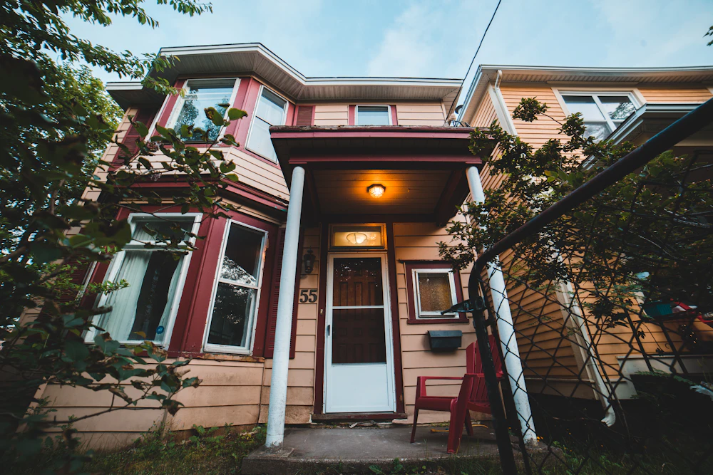 Two-story rental house with a garage