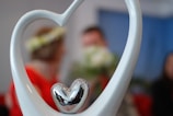 A close-up of a symbolic object used in love rituals.