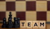 A black rectangular block labeled 'image placeholder' representing the leadership team section.