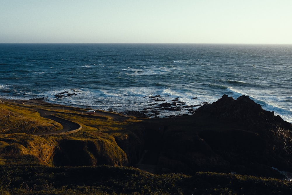 aerial view of ocean during daytime