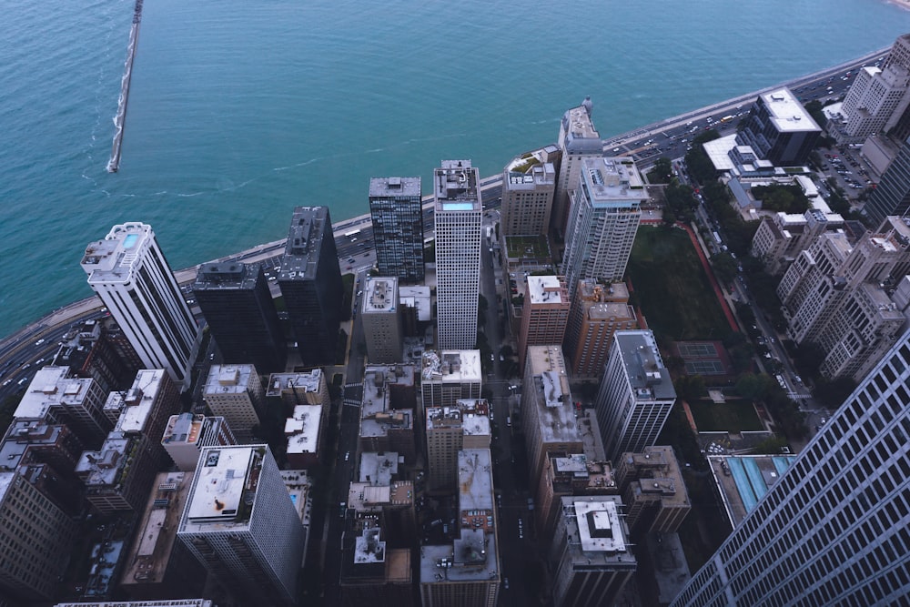 aerial view of city buildings during daytime