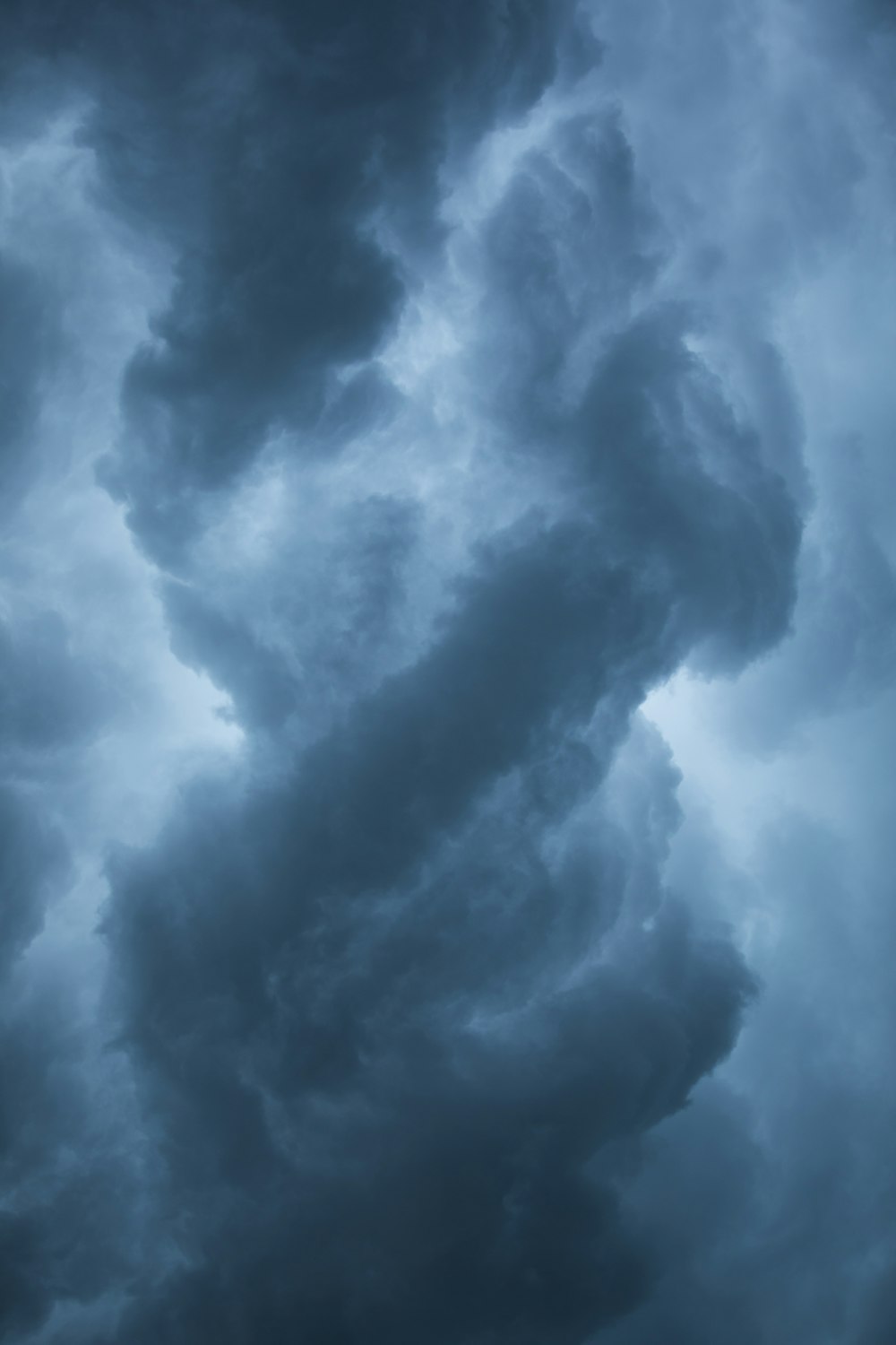 white clouds in blue sky