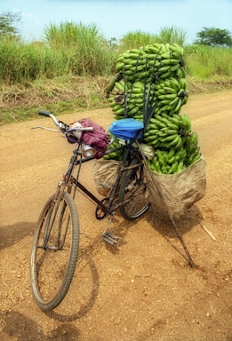 green banana on brown wooden basket