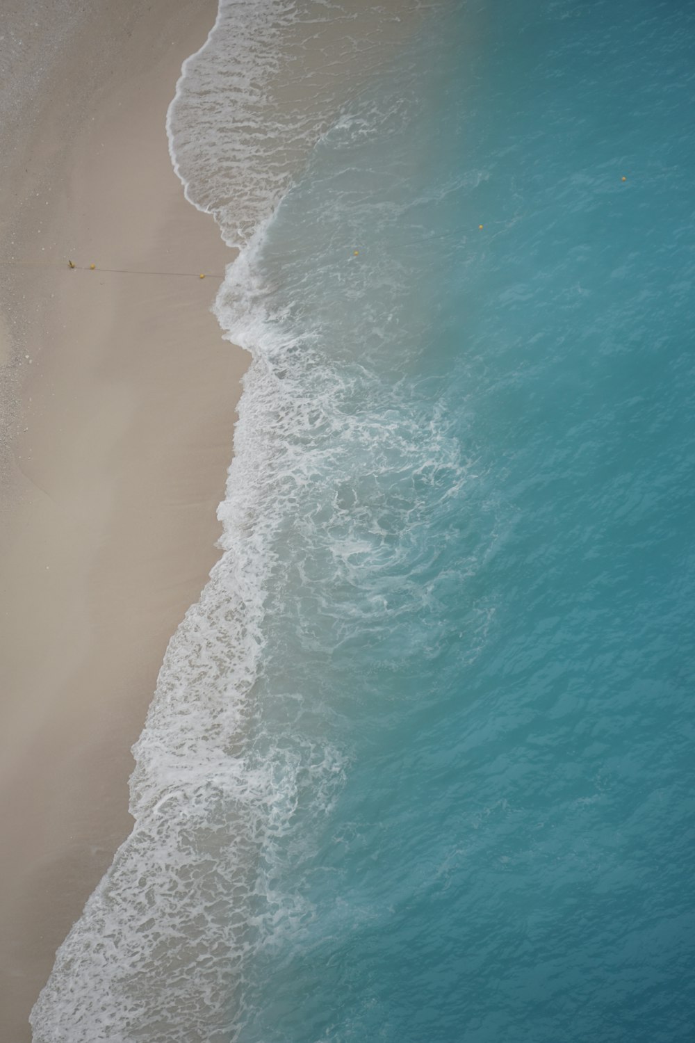 aerial view of ocean waves