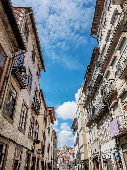 brown concrete buildings under blue sky during daytime in Vila Nova de Gaia Portugal