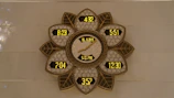 Elegant wall clock decorated with 3D wildflower sculptural painting.
