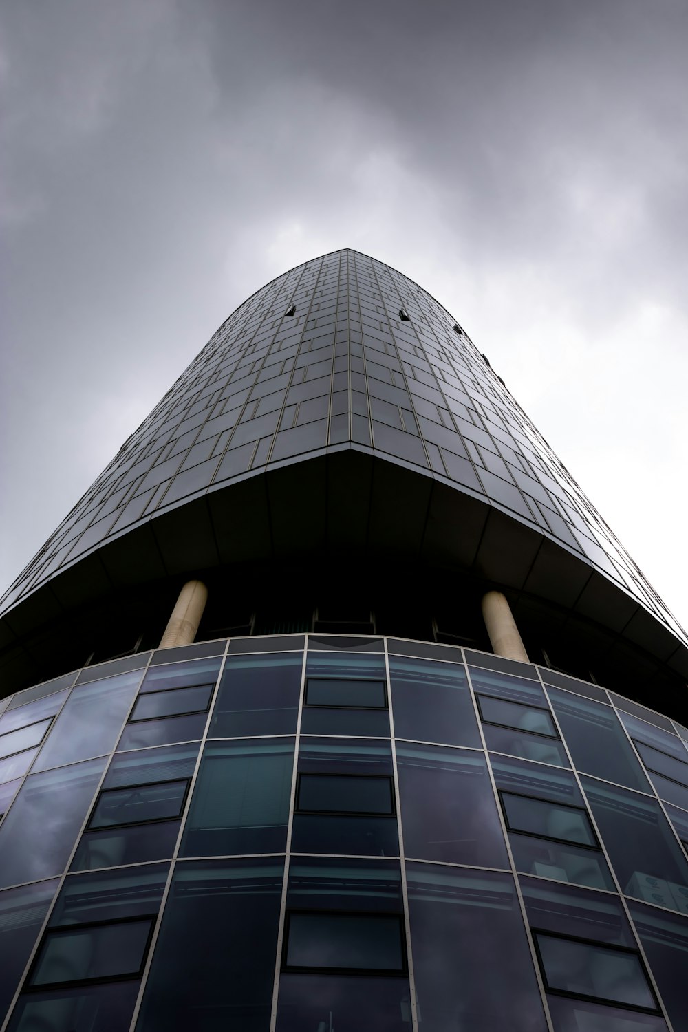 low angle photography of high rise building