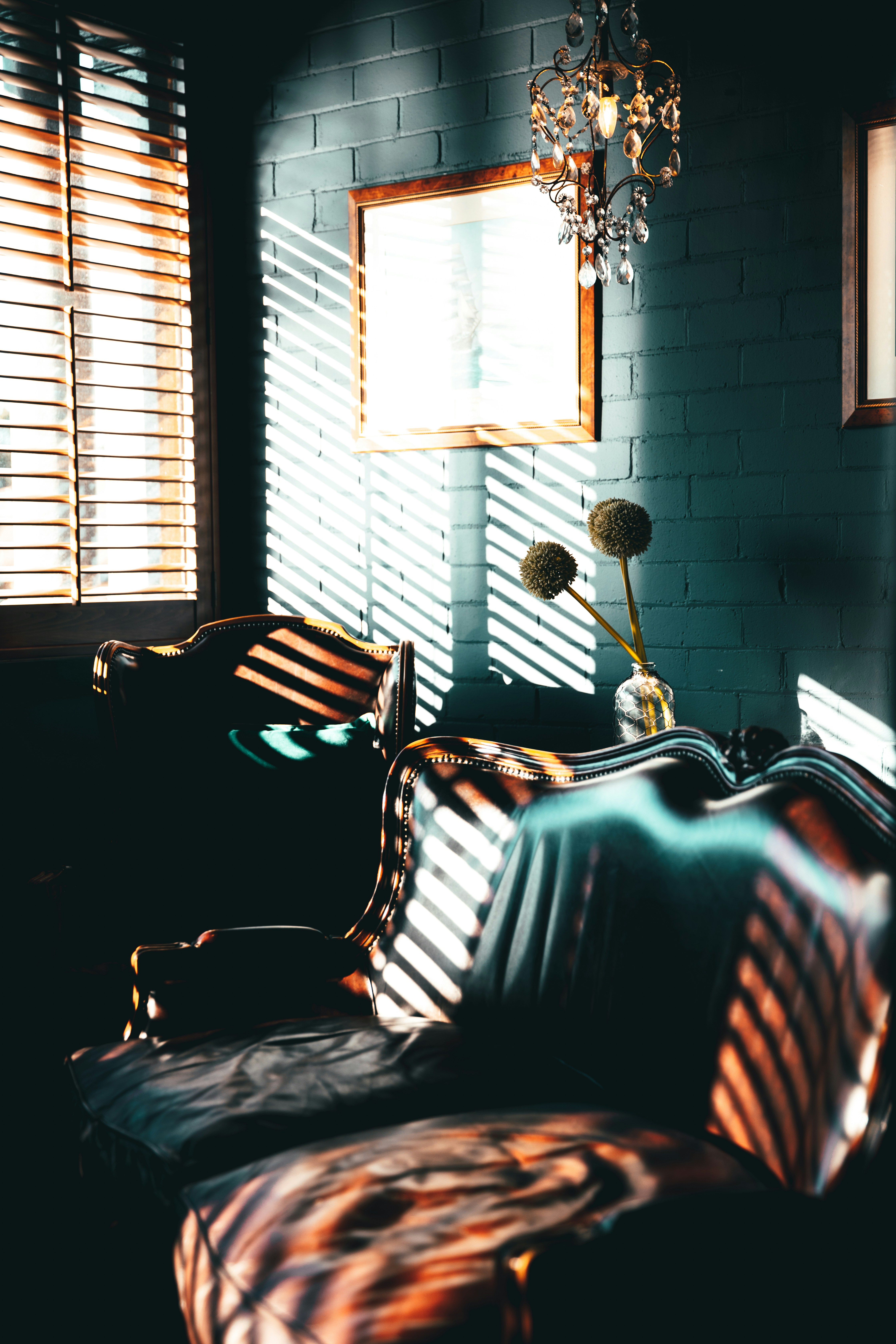 Sun beaming through windows at rustic hotel in Australia