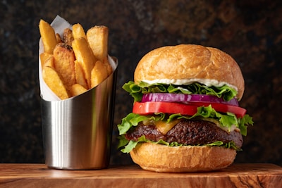Hamburguesa con papas