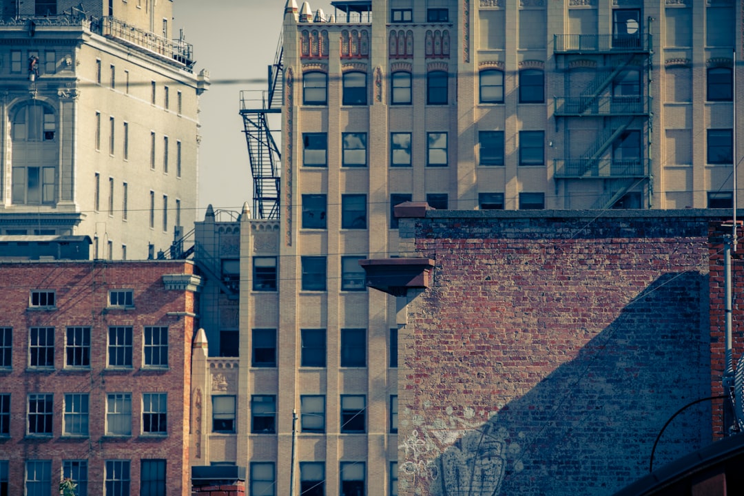 brown and white concrete building