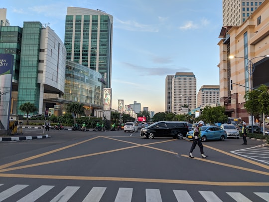 people walking on pedestrian lane during daytime in Senayan Indonesia