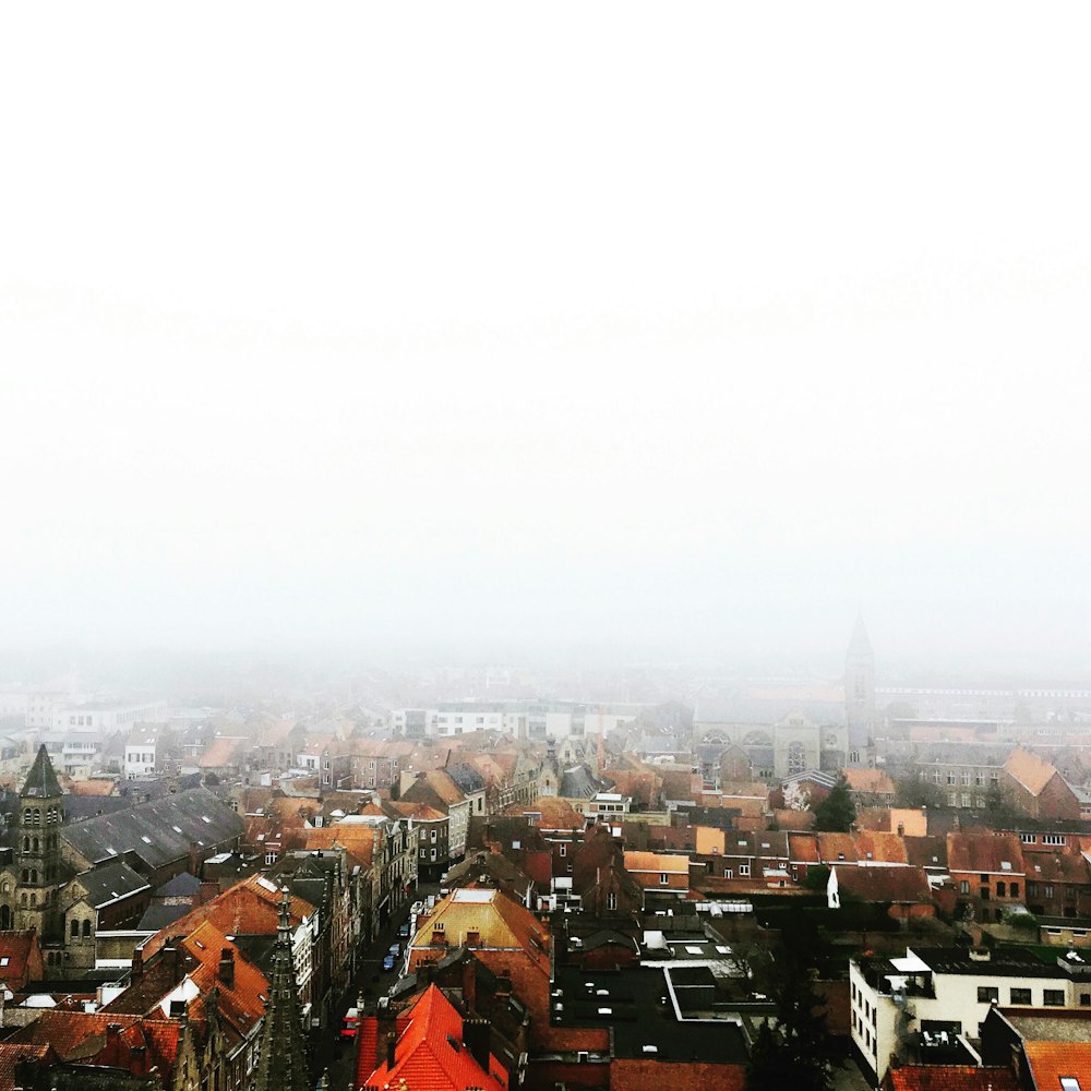 Vue aérienne de la ville pendant la journée