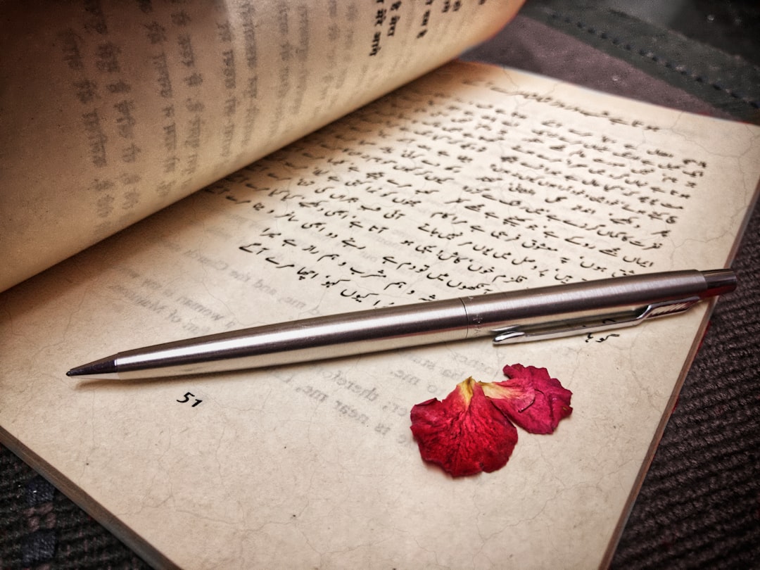 red rose on white paper, Ghalib urdu poetry