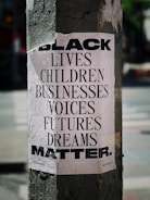 white and black quote board