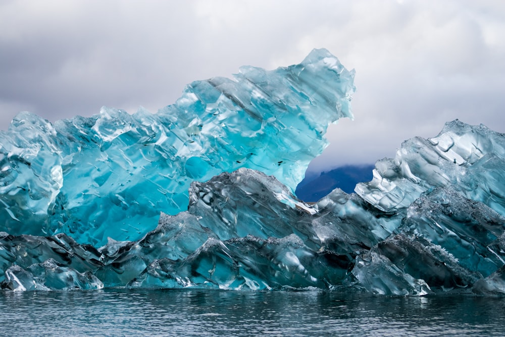 ice formation on body of water