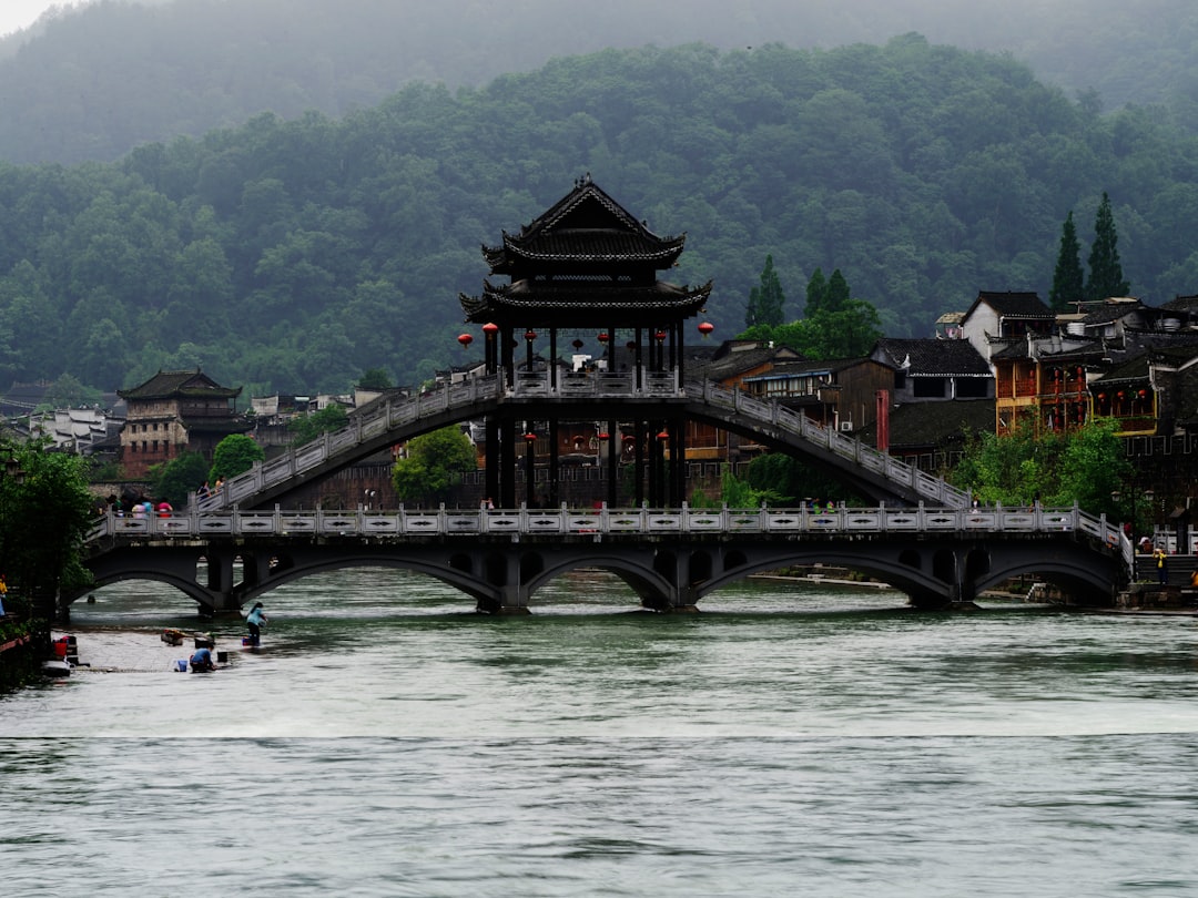 brown wooden bridge over river during daytime