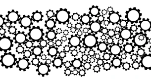 black and white polka dot illustration