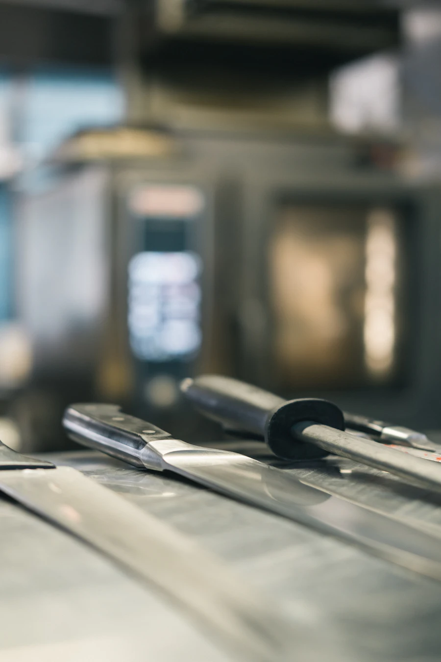 Chef knives and kitchen prep tools