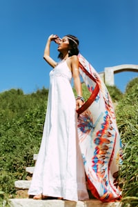 Ivory Floral Maxi Dress