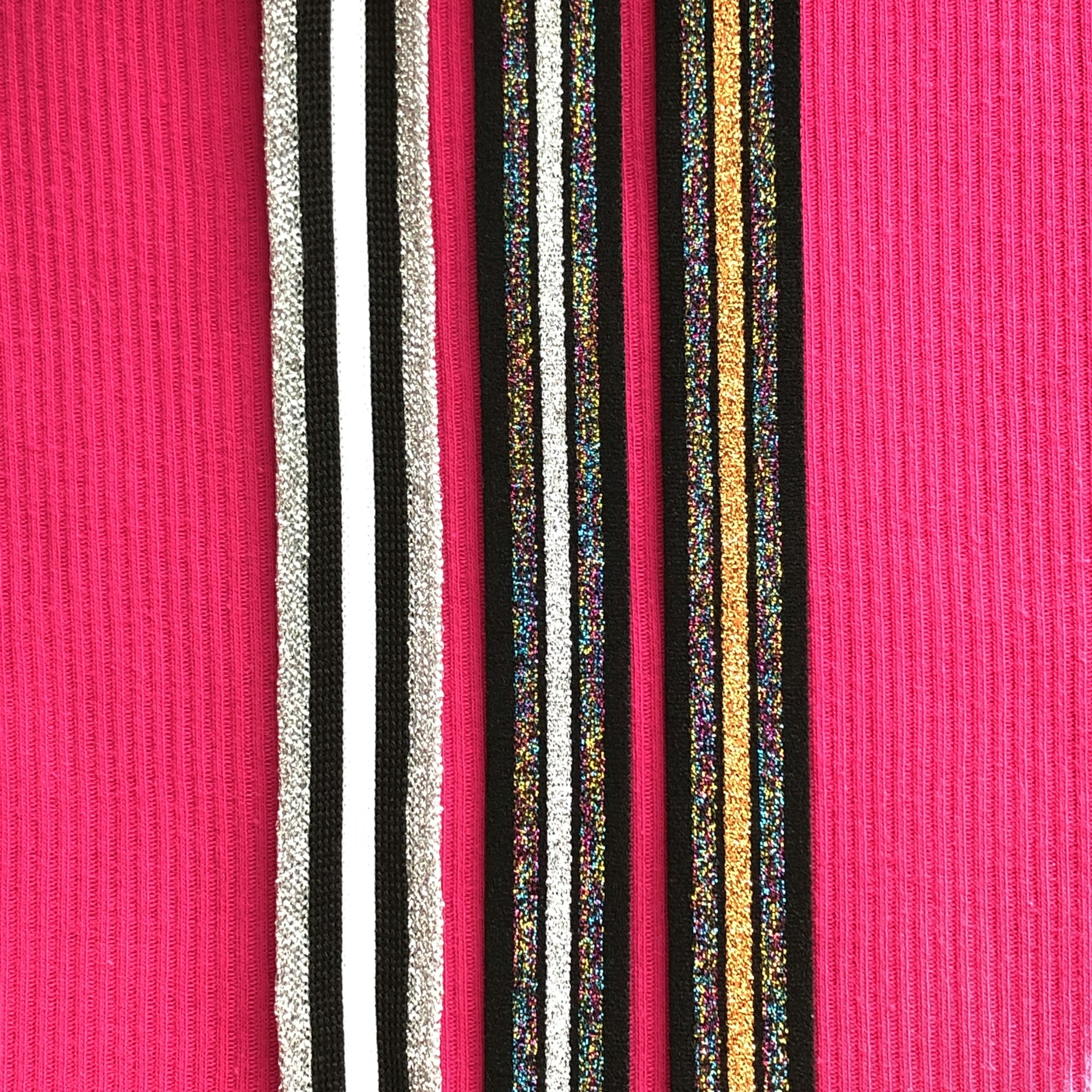 black red and white striped strap