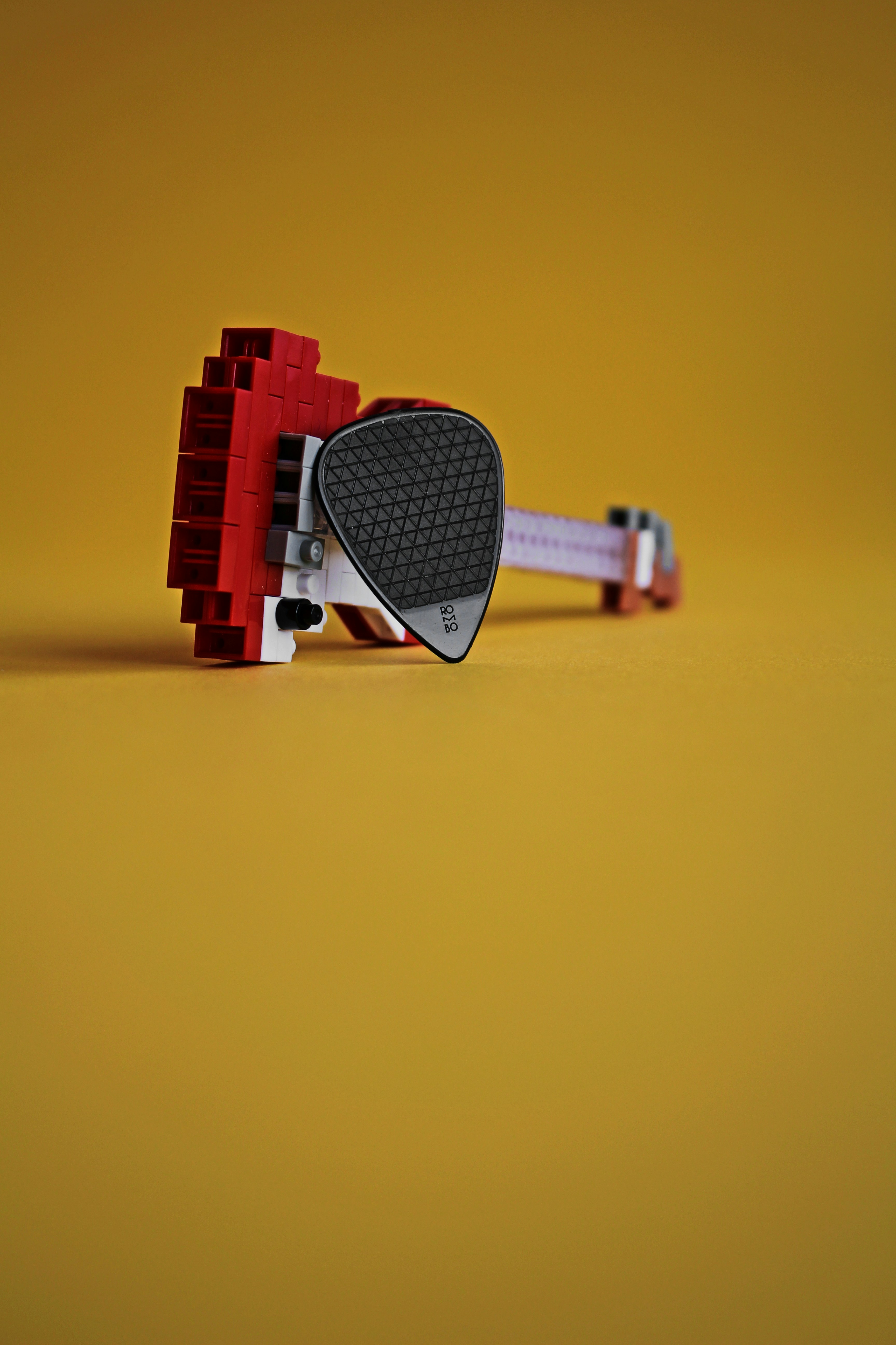 Guitar pick and guitar lego
