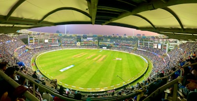 people watching football game during daytime cricket zoom background