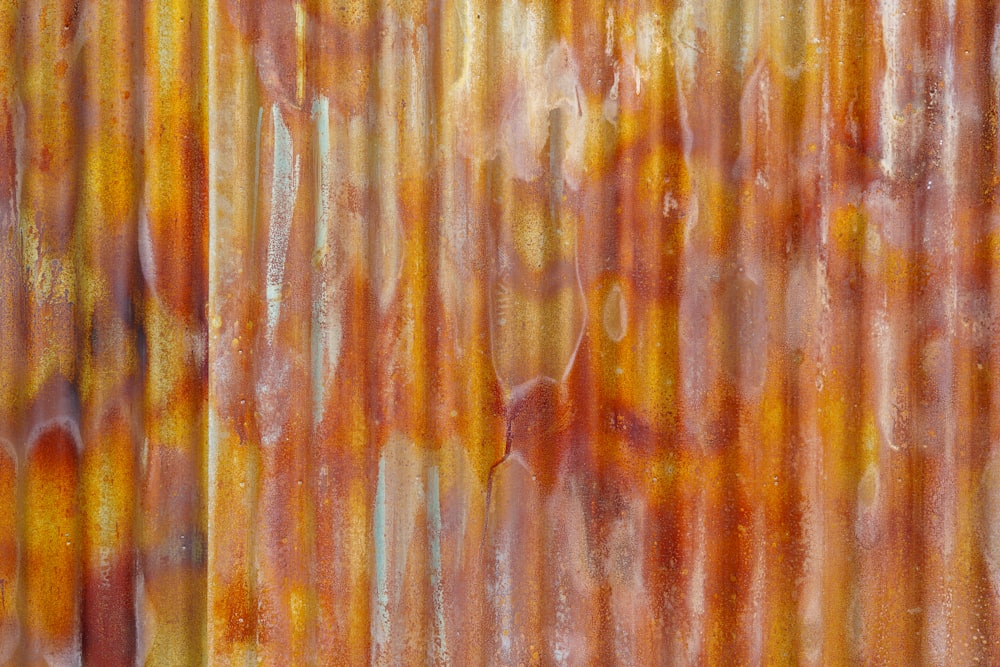 Pintura abstracta naranja y blanca