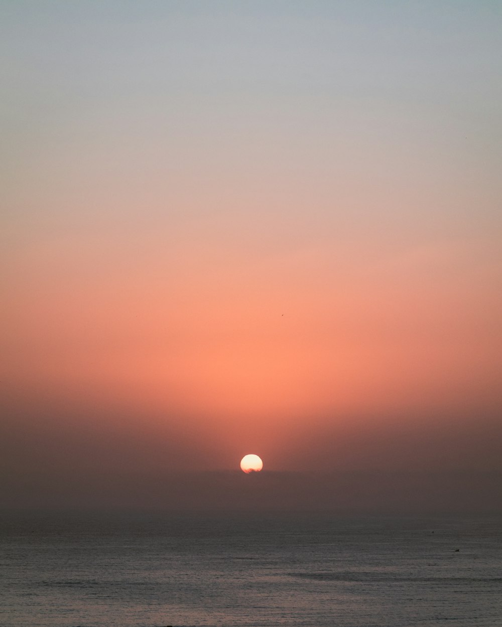 sun over the sea during sunset