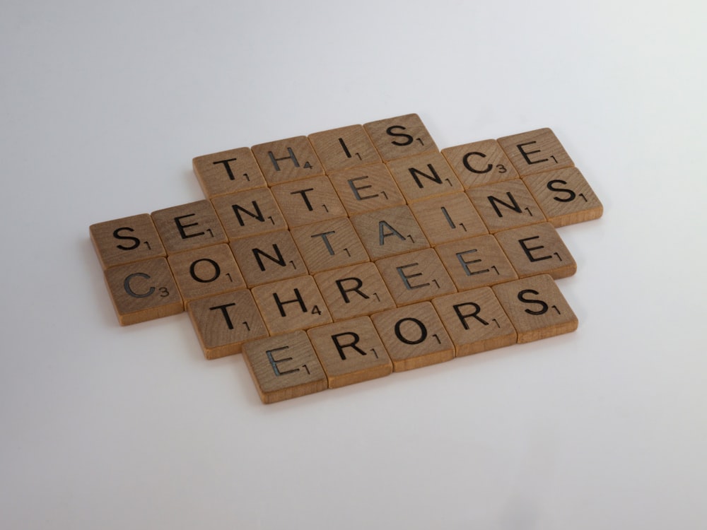 brown wooden blocks on white table