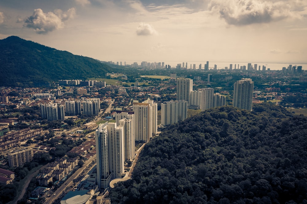 aerial view of city buildings during daytime